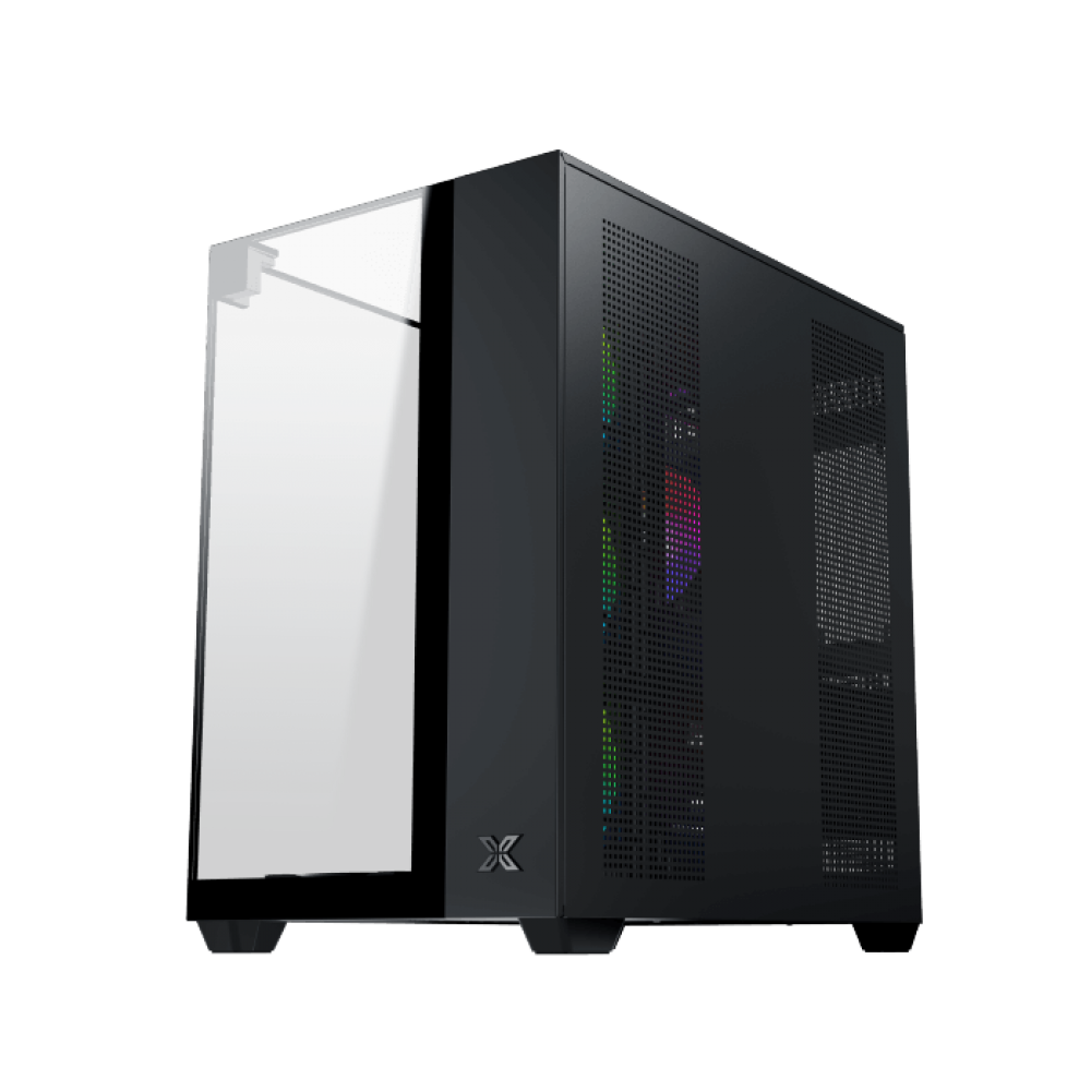 XIGMATEK AQUA V ARGB Mid Tower Case Black