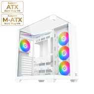 XIGMATEK AQUA V ARGB Mid Tower Case White