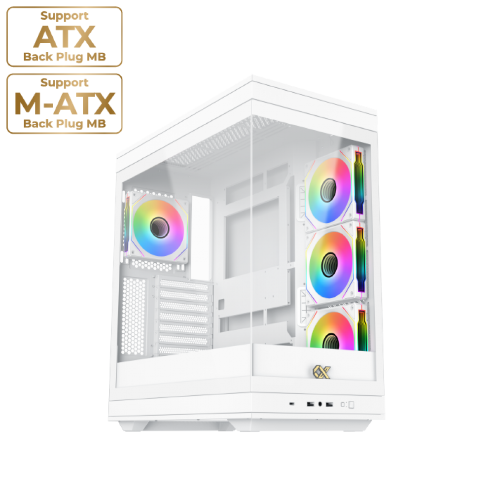 XIGMATEK Meta ARGB Super Tower Case - White