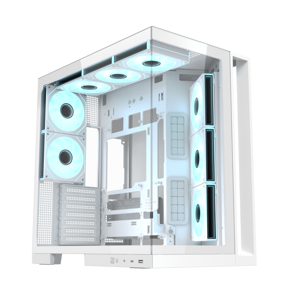 Xigmatek Aqua 7 Arctic ARGB BTF Mid Tower Case
