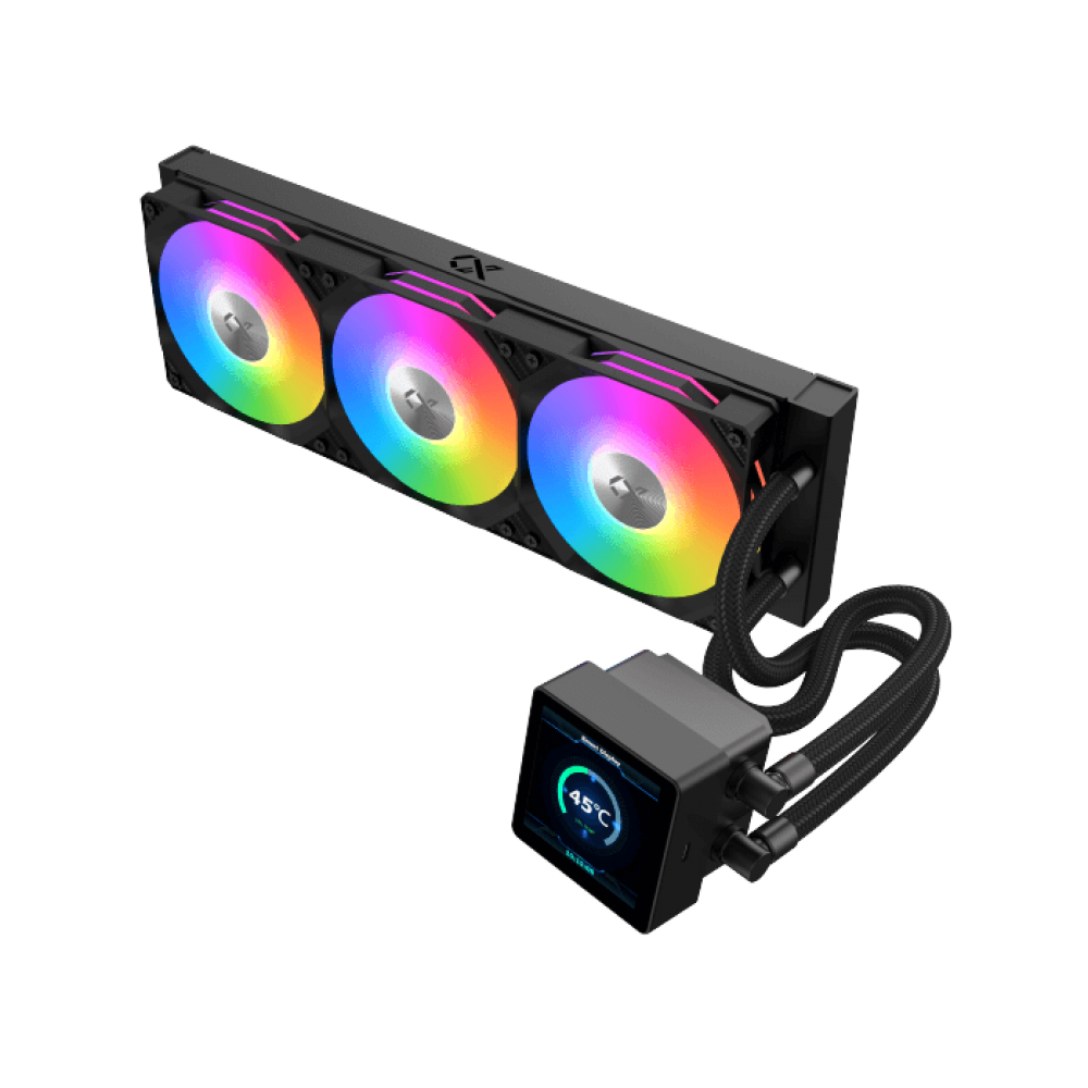 Xigmatek Connect 360 Smart LCD ARGB CPU Liquid Cooler – Black