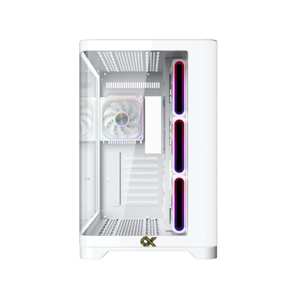 Xigmatek Crystal Storm V2 ARGB + Valkyrie 750W 80 Plus Bronze ATX 3.1 Mid Tower Case White
