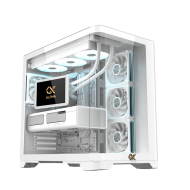 Xigmatek Crystal Storm V2 ARGB + Valkyrie 750W 80 Plus Bronze ATX 3.1 Mid Tower Case White