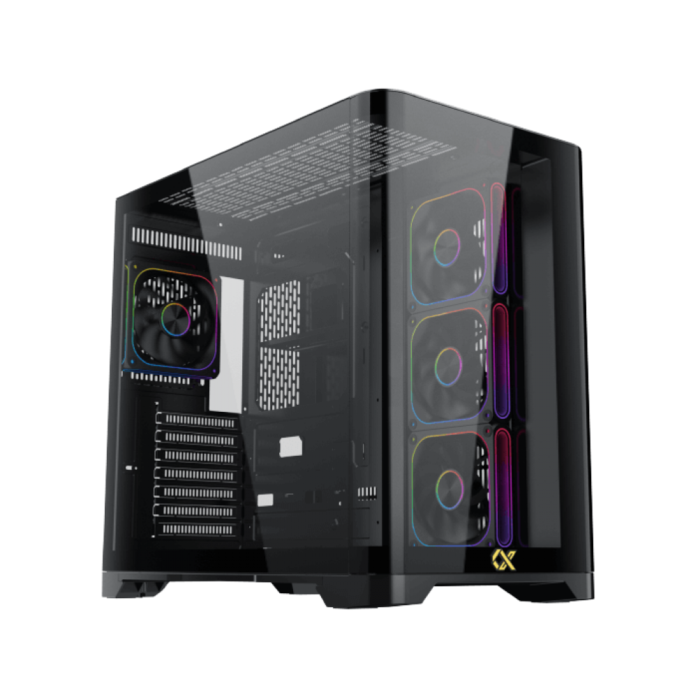 Xigmatek Crystal Storm V2 ARGB + Valkyrie 750W 80 Plus Bronze ATX 3.1 Mid Tower Case Black Xigmatek Crystal Storm V2 ARGB + Valkyrie 750W 80 Plus Bronze ATX 3.1 Mid Tower Case Black