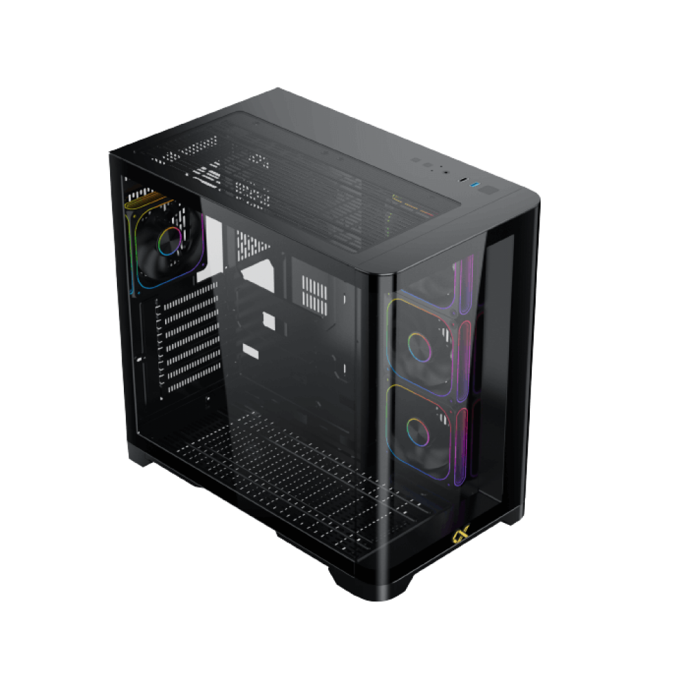 Xigmatek Crystal Storm V2 ARGB + Valkyrie 750W 80 Plus Bronze ATX 3.1 Mid Tower Case Black Xigmatek Crystal Storm V2 ARGB + Valkyrie 750W 80 Plus Bronze ATX 3.1 Mid Tower Case Black