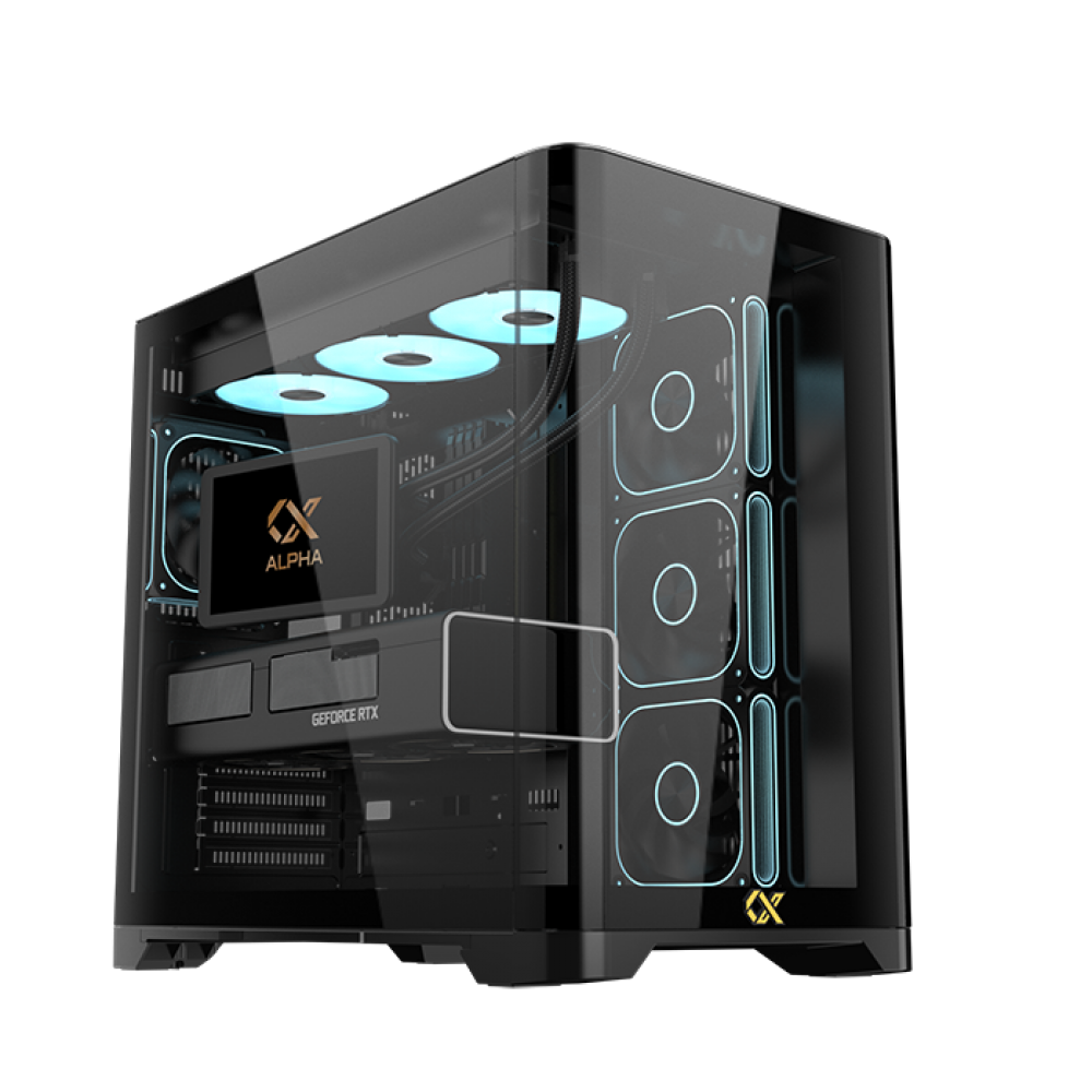 Xigmatek Crystal Storm V2 ARGB + Valkyrie 750W 80 Plus Bronze ATX 3.1 Mid Tower Case Black Xigmatek Crystal Storm V2 ARGB + Valkyrie 750W 80 Plus Bronze ATX 3.1 Mid Tower Case Black
