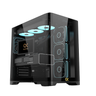 Xigmatek Crystal Storm V2 ARGB + Valkyrie 850W 80 Plus Bronze ATX 3.1 Mid Tower Case Black