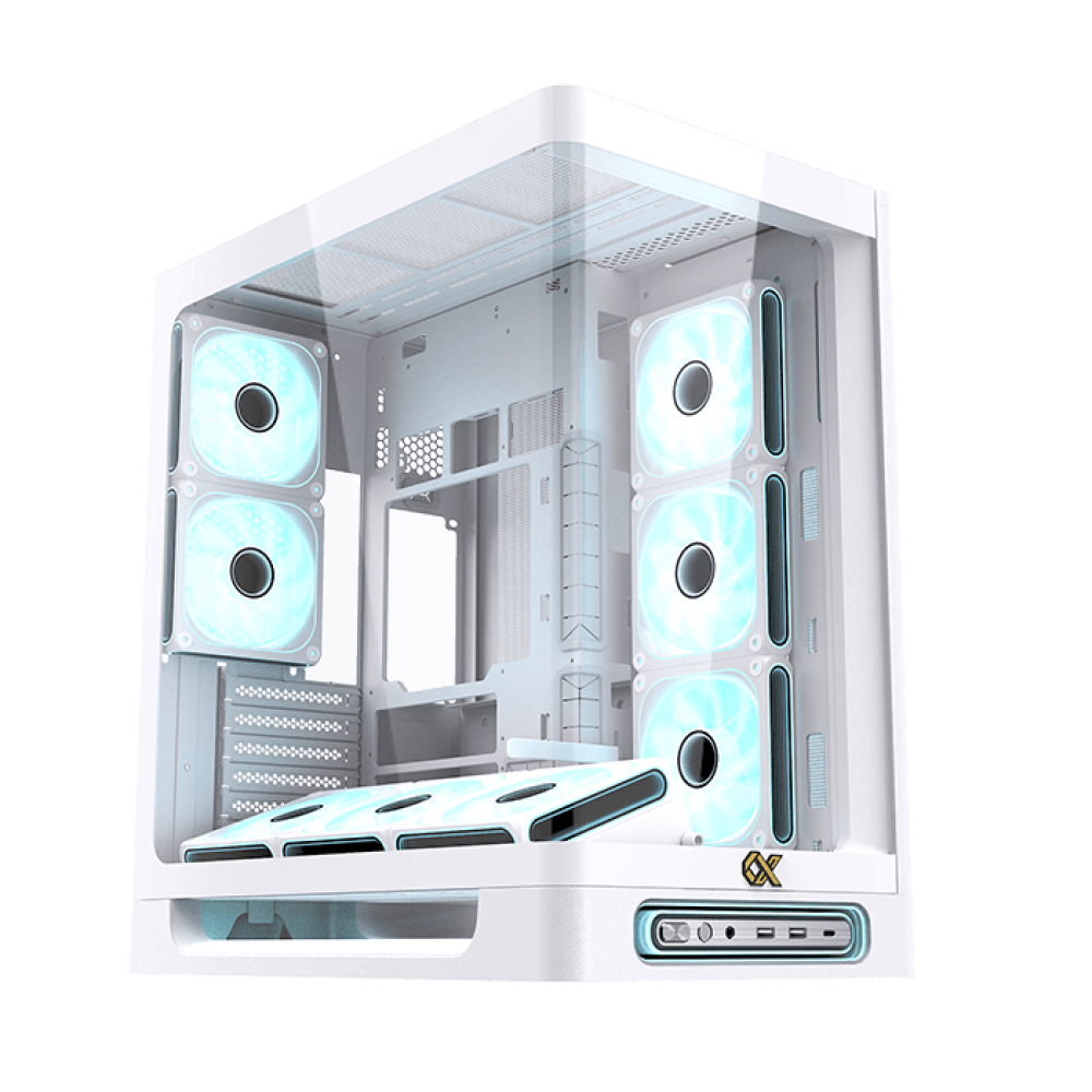 XIGMATEK HEAVEN AIR ARGB Mid Tower Case Arctic