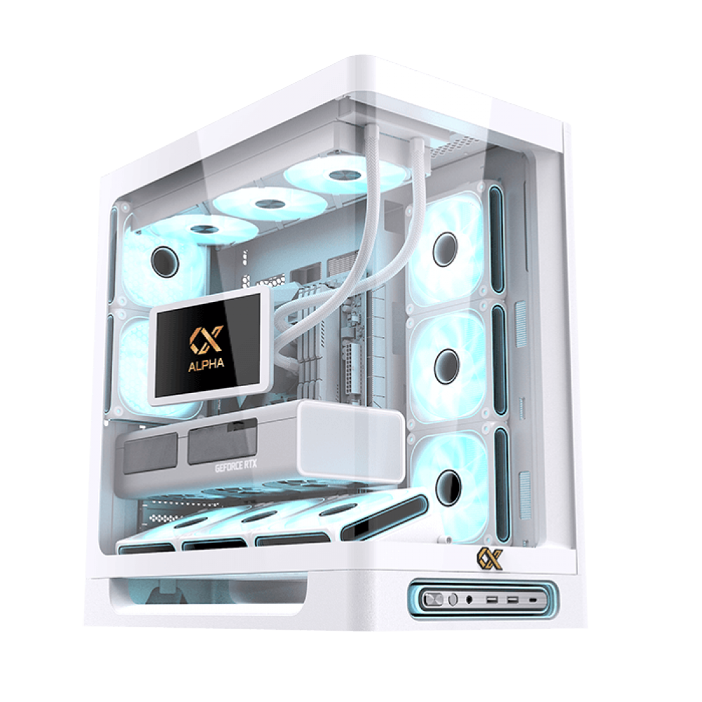 XIGMATEK HEAVEN AIR ARGB Mid Tower Case Arctic