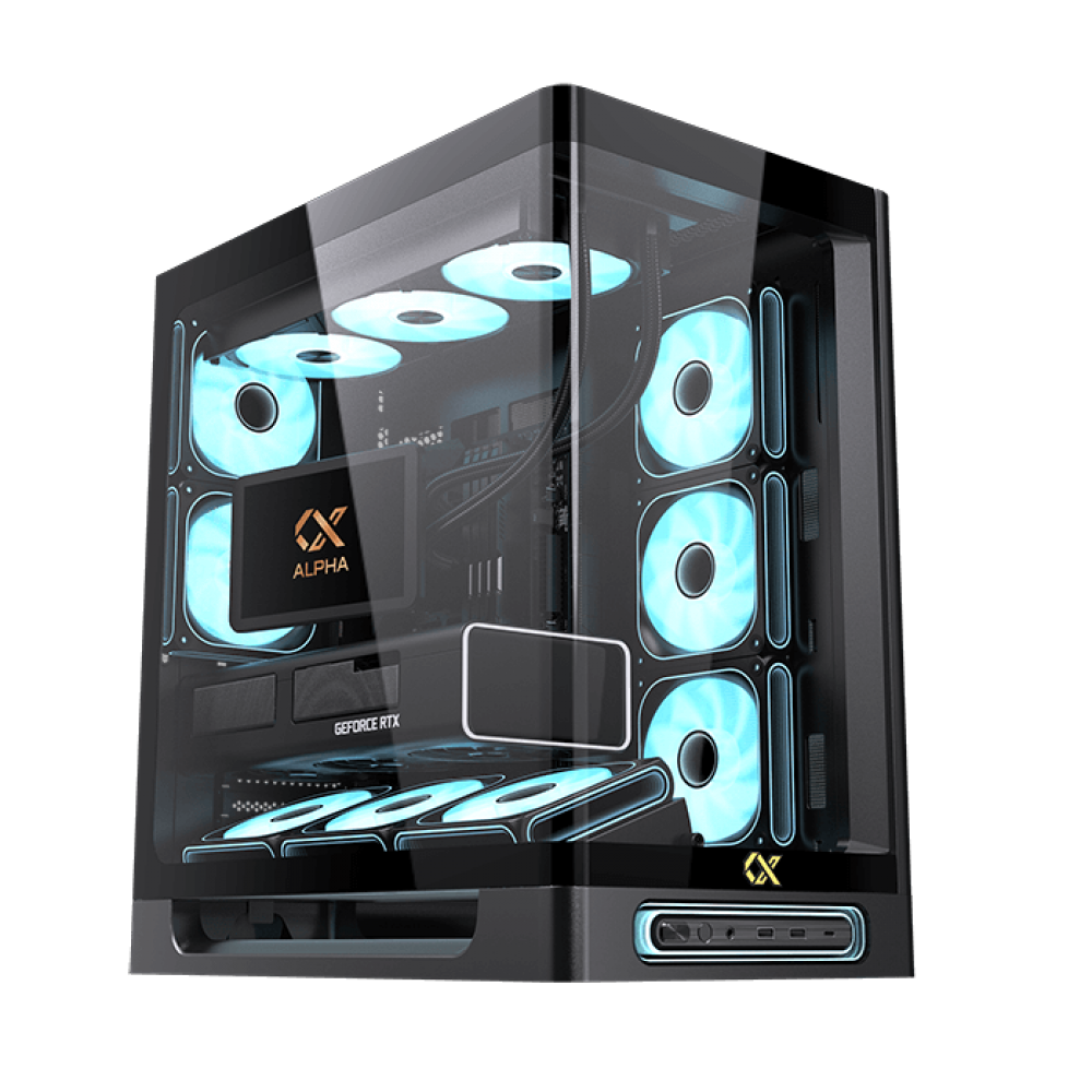 XIGMATEK HEAVEN AIR ARGB Mid Tower Case Black XIGMATEK HEAVEN AIR ARGB Mid Tower Case Black