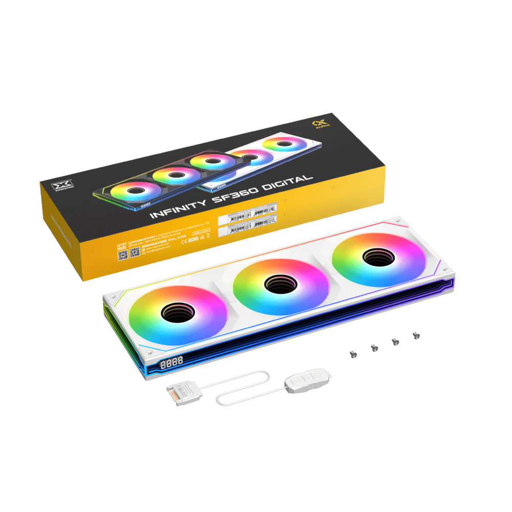 Xigmatek Infinity SF360 Digital Arctic ARGB PWM Fan Kit 360mm Xigmatek Infinity SF360 Digital Arctic ARGB PWM Fan Kit 360mm