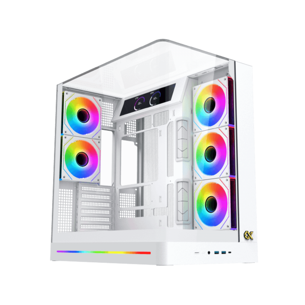 XIGMATEK Pano II LCD Arctic ARGB Mid Tower Case