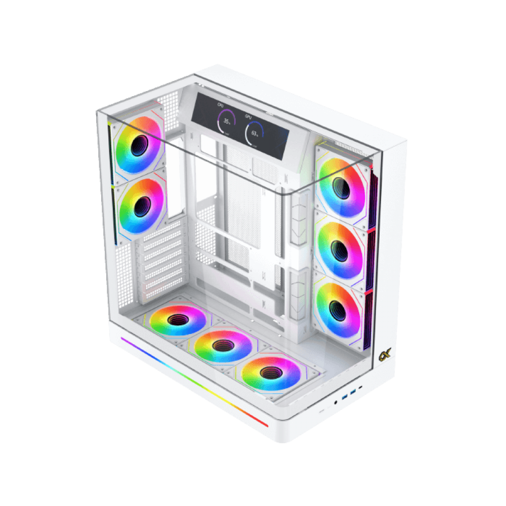XIGMATEK Pano II LCD Arctic ARGB Mid Tower Case