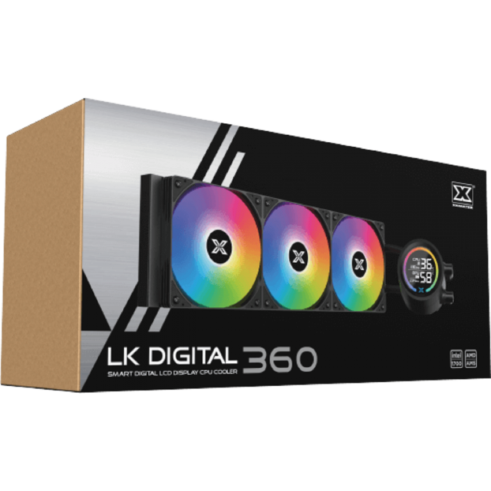 Xigmatek LK DIGITAL 360 ARGB CPU Liquid Cooler – Black