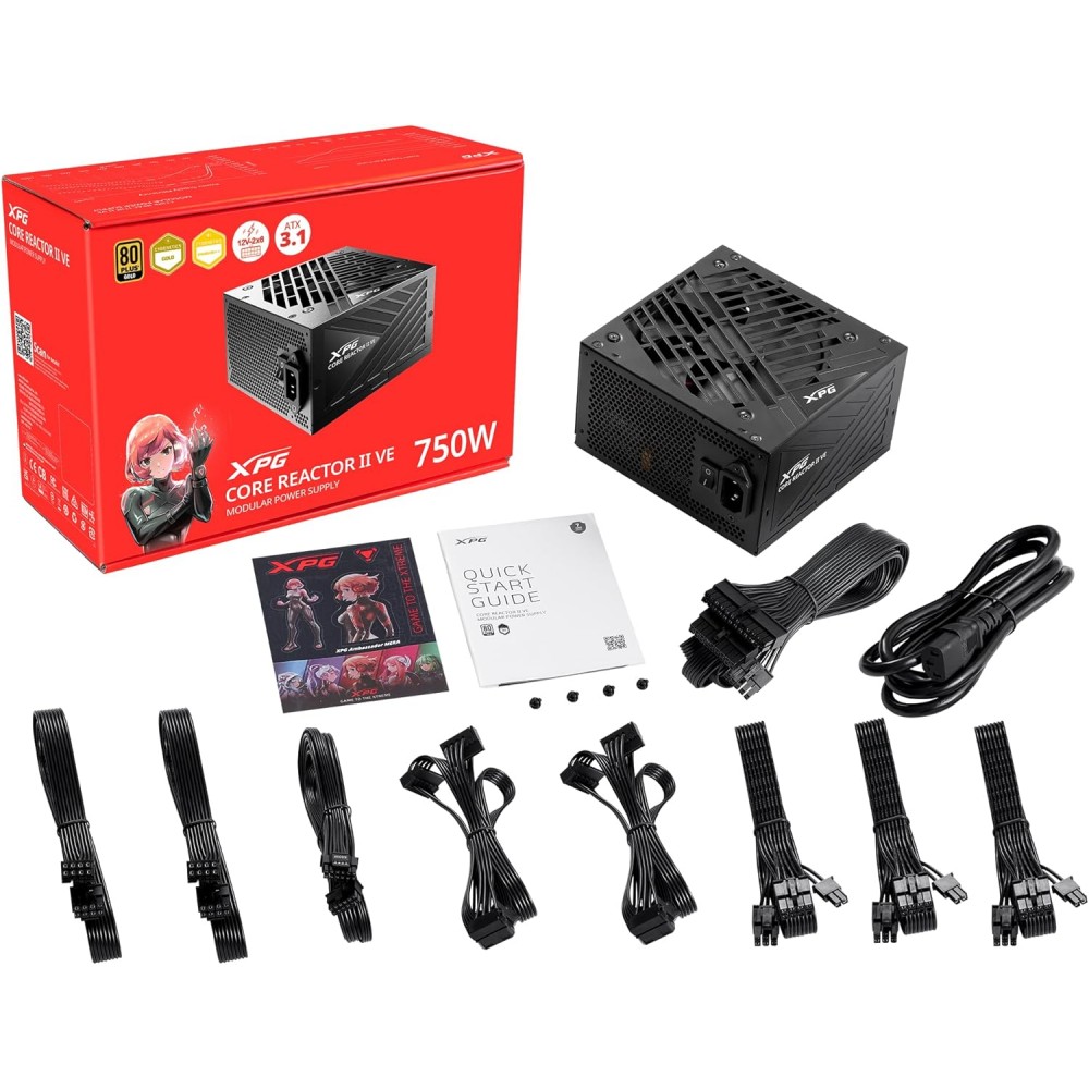 XPG Core Reactor II VE 750W 80 Plus Gold ATX3.1 Fully Modular Power Supply