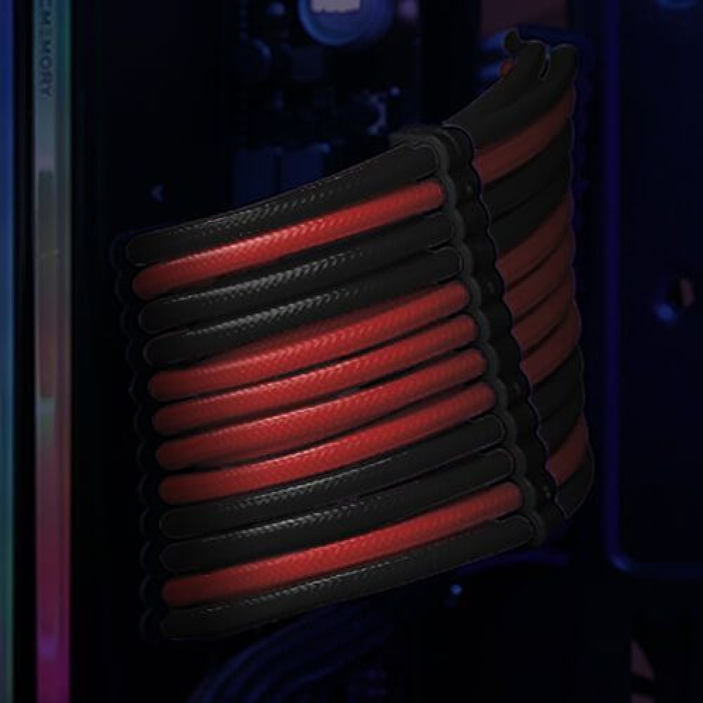 Antec PSU Sleeved Extension Kit Red/Black