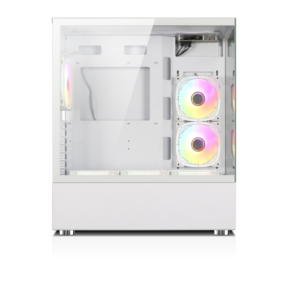 Xander Jupiter ARGB Mid Tower Case White + PSU 850W Bronze