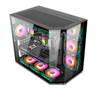 Xander Crystal ARGB Mid Tower Case Black + PSU 850W Bronze