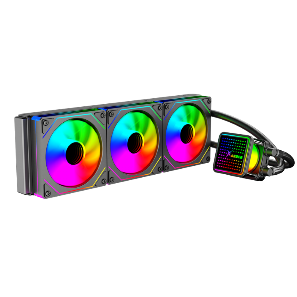 XANDER WATERWHEEL Digital 360 ARGB LIQUID COOLER Black