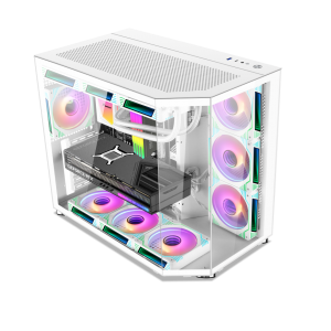 Xander Crystal ARGB Mid Tower Case White + PSU 850W Bronze