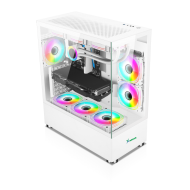Xander Jupiter ARGB Mid Tower Case White + PSU 850W Bronze 