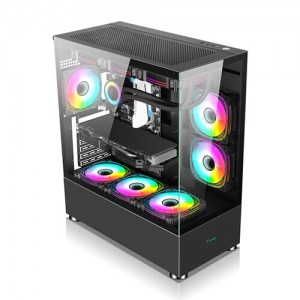 Xander Jupiter ARGB Mid Tower Case Black + PSU 850W Bronze 