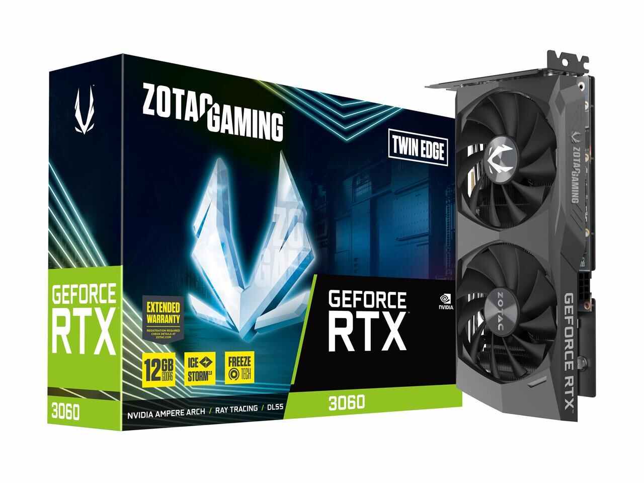 ZOTAC GAMING GeForce RTX 3060 Twin Edge 12GB GDDR6 - ZT-A30600H-10M
