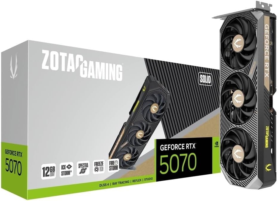 ZOTAC GeForce RTX 5070 SOLID 12GB GDDR7