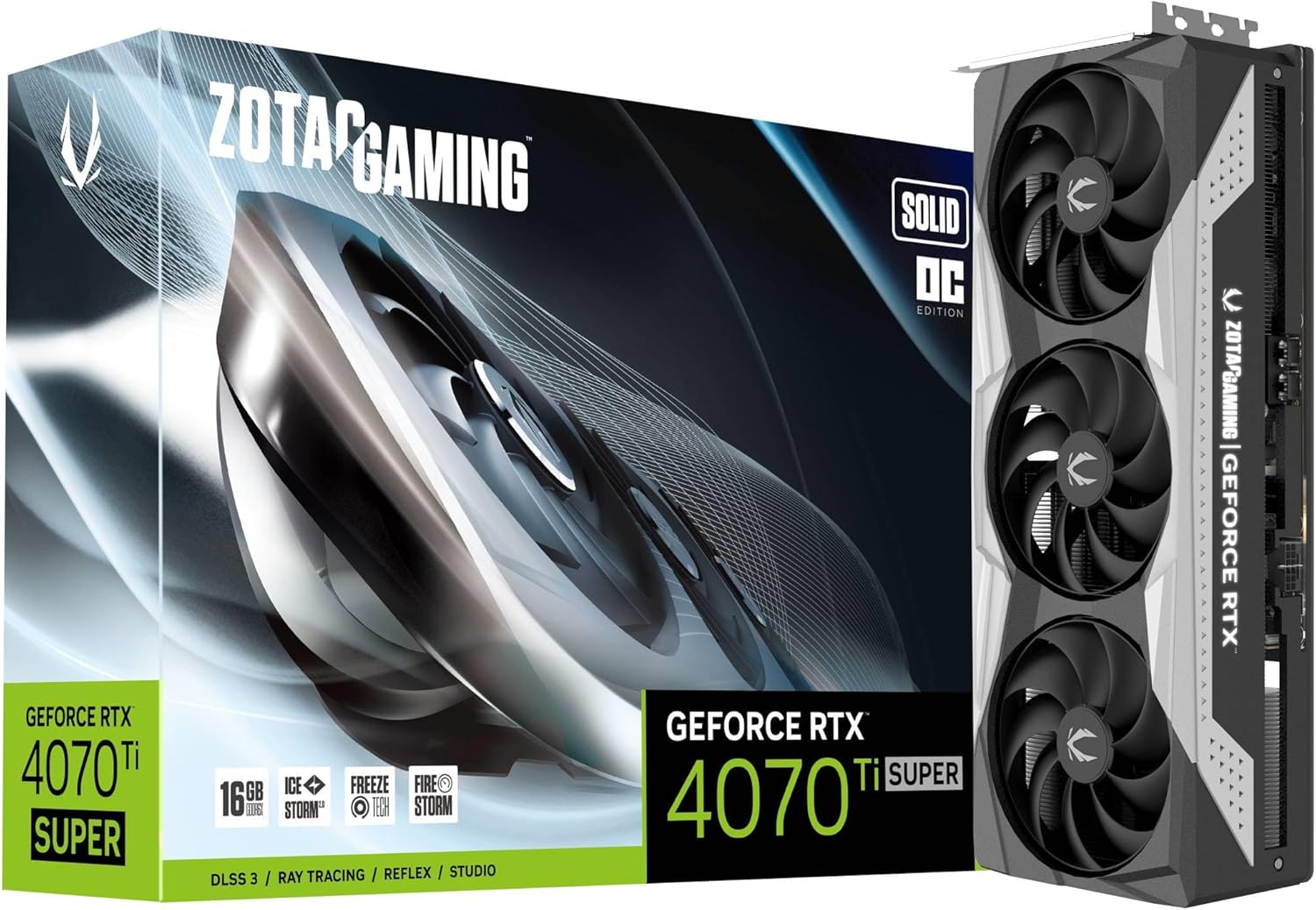 ZOTAC RTX 4070 Ti SUPER SOLID OC 16GB GDDR6X - ZT-D40730RC-10P