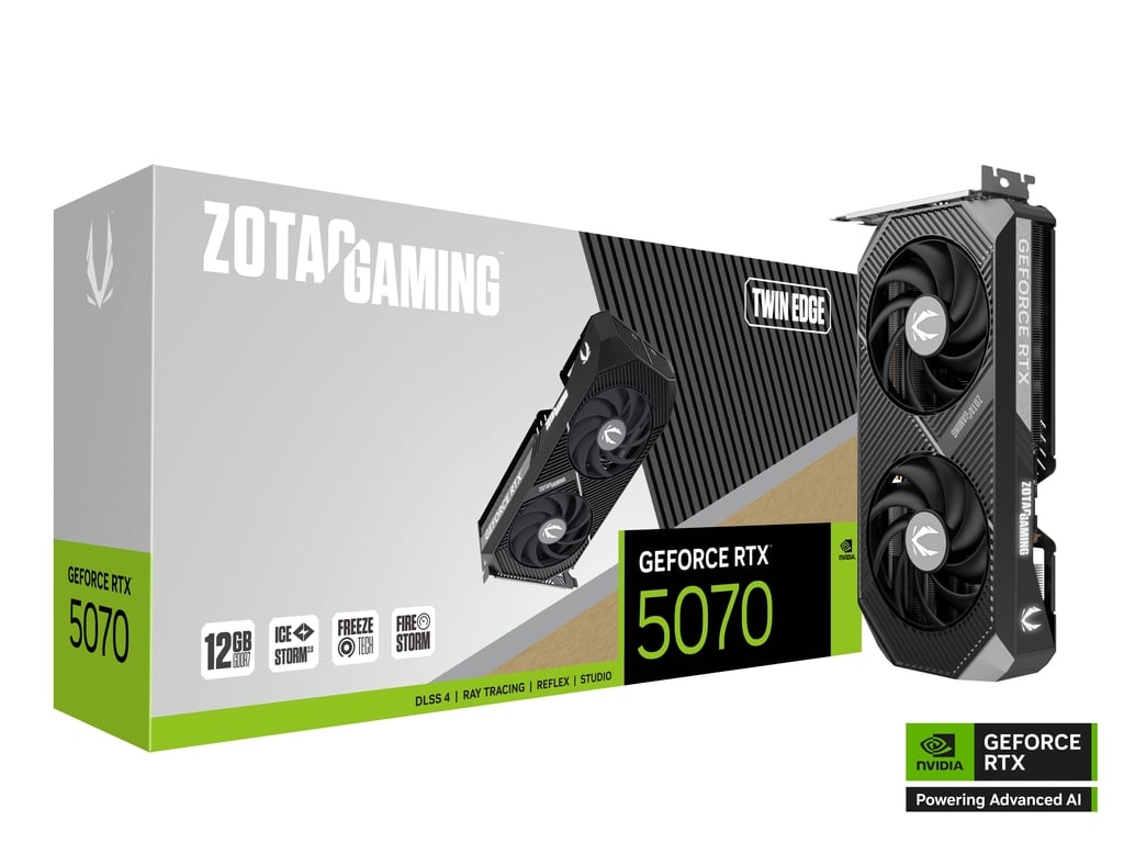 ZOTAC GeForce RTX 5070 TWIN EDGE 12GB GDDR7
