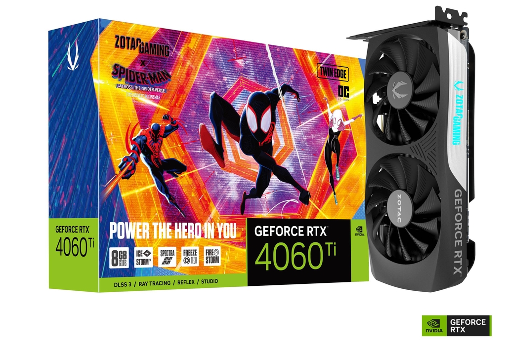 ZOTAC RTX 4060 Ti 8GB Twin Edge OC SPIDER-MAN™ Edition 8GB