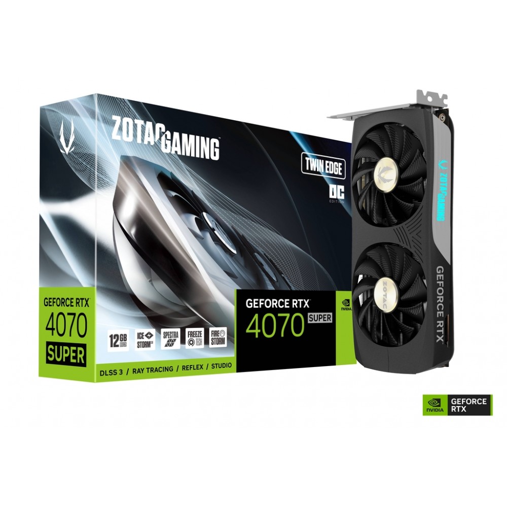 ZOTAC RTX 4070 SUPER TWIN EDGE OC 12GB GDDR6X ZOTAC RTX 4070 SUPER TWIN EDGE OC 12GB GDDR6X