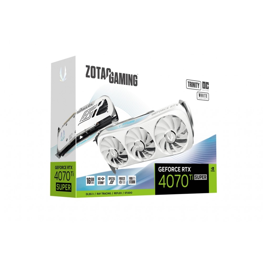 ZOTAC RTX 4070 Ti SUPER TRINITY OC WHITE ED 16GB GDDR6X
