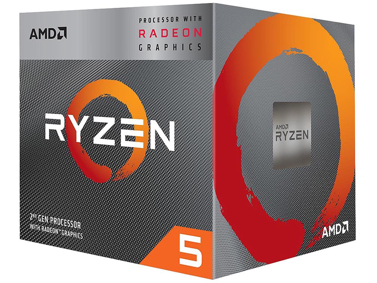 CPU AMD Ryzen 5 3400G BOX AMD Ryzen 5 3400G - 4Core 3.7GHz Processor