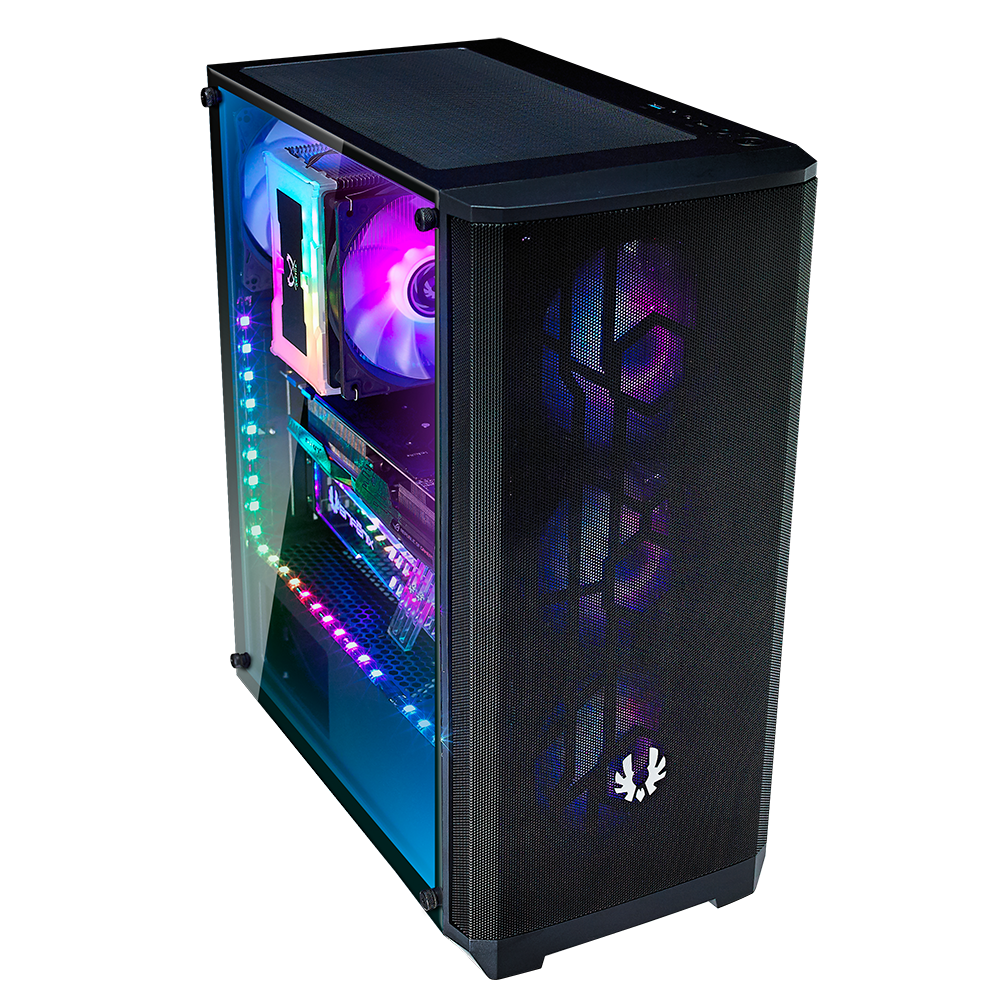 BITFENIX NOVA MESH SE TG Black + 600W 4 RGB FANS