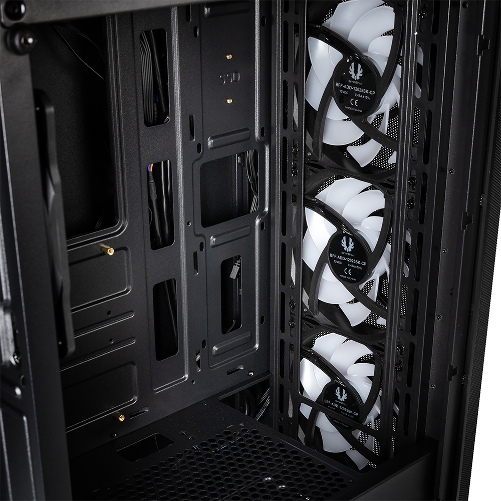 BITFENIX NOVA MESH SE TG Black + 600W 4 RGB FANS
