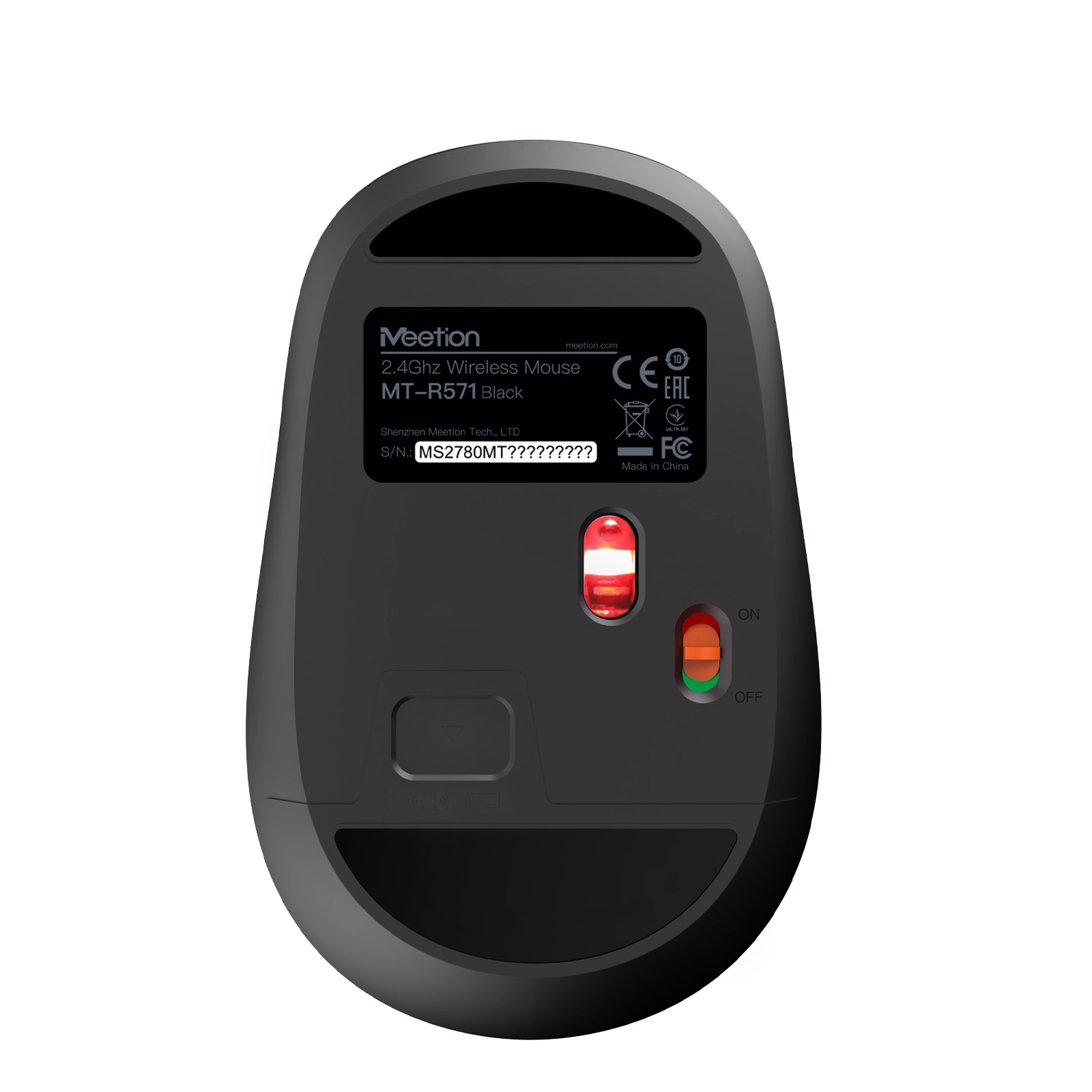 MeeTion MT-R571 2.4g Wireless Office Mouse Black